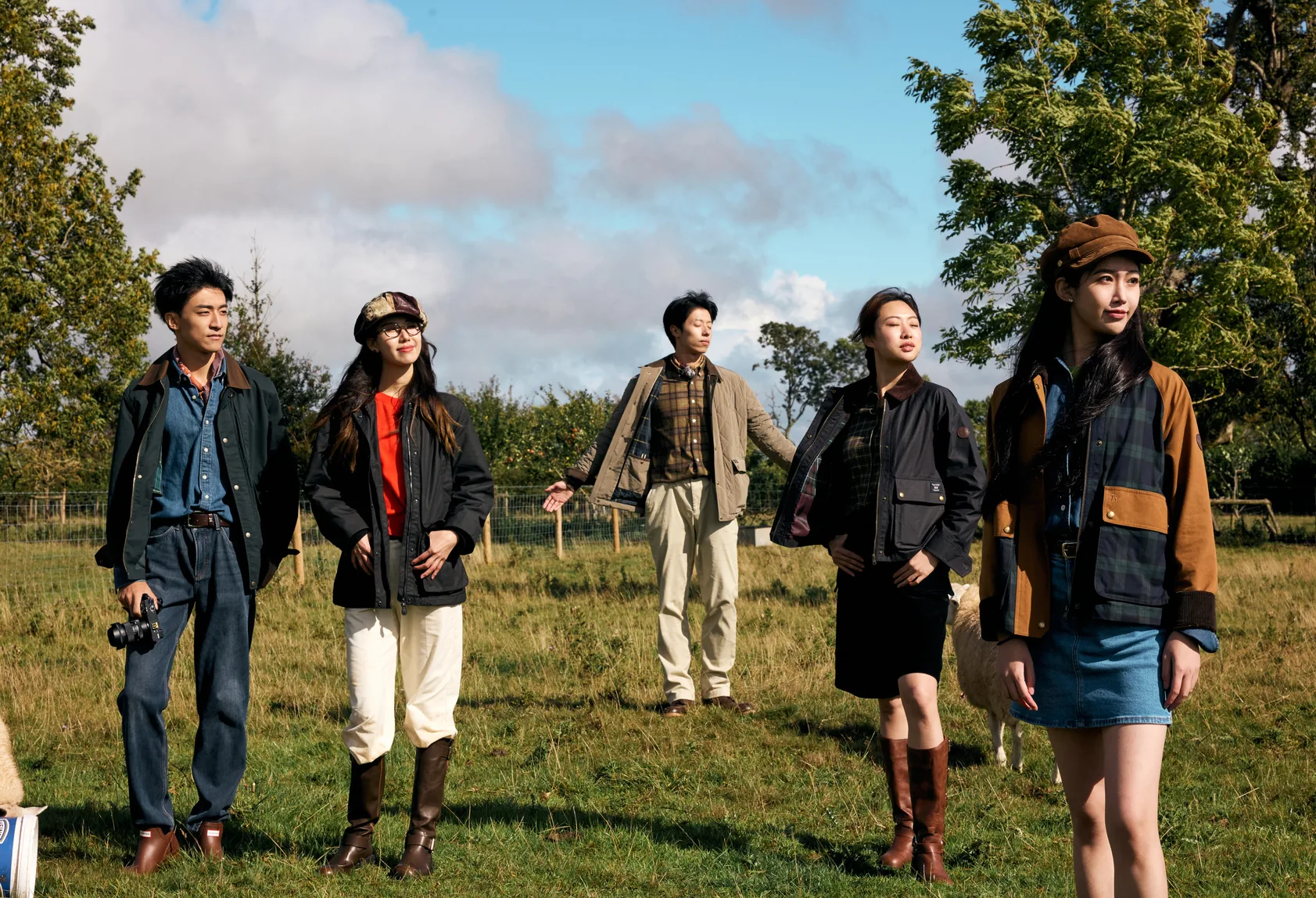 London creators wearing Hazzys clothing during an outdoor activation